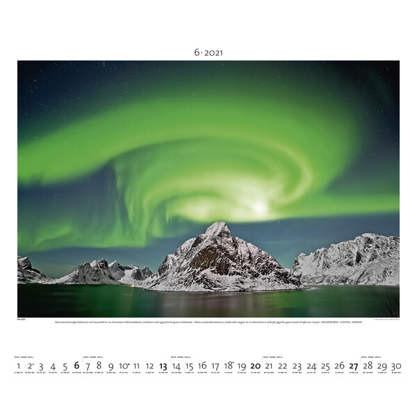 Palazzi Verlag Kalender Aurora Borealis 2021