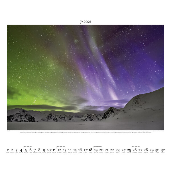 Palazzi Verlag Kalender Aurora Borealis 2021