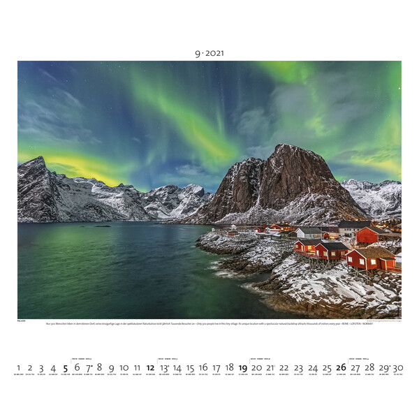 Palazzi Verlag Kalender Aurora Borealis 2021