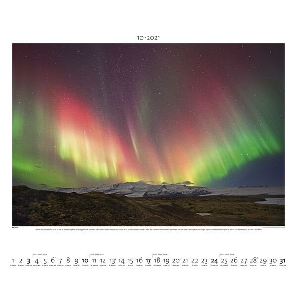 Palazzi Verlag Kalender Aurora Borealis 2021