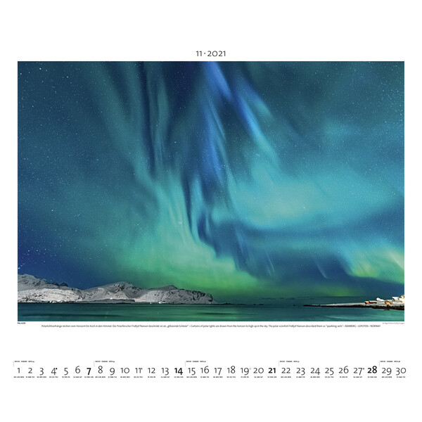 Palazzi Verlag Kalender Aurora Borealis 2021