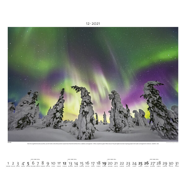 Palazzi Verlag Kalender Aurora Borealis 2021