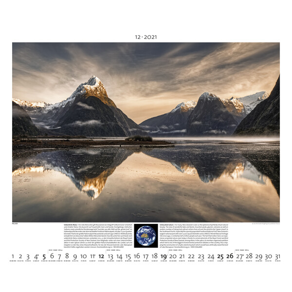 Palazzi Verlag Kalender Planet Earth 2021