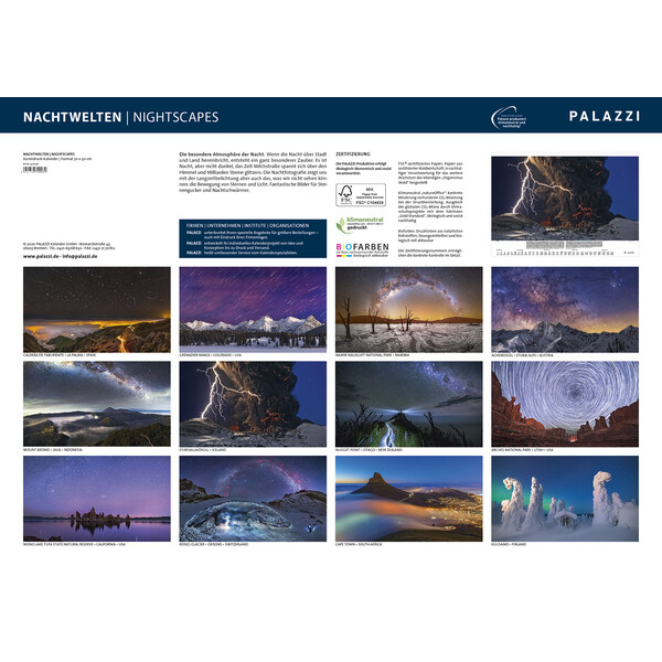 Palazzi Verlag Kalender Nightscapes 2021