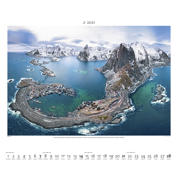 Palazzi Verlag Kalender Wereld van boven 2021