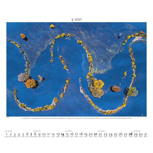 Palazzi Verlag Kalender Welt von oben 2021