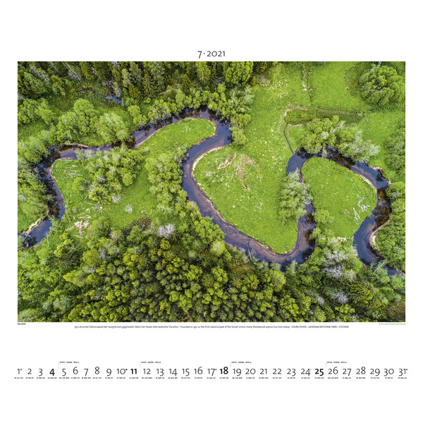 Palazzi Verlag Kalender Wereld van boven 2021