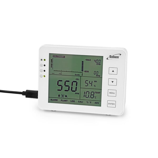 Seben CO2-monitor 1200P W