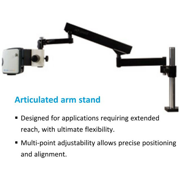 Vision Engineering Microscoop EVO Cam II, ECO2CE1, variable articulated arm, LED light, 4 Diopt W.D.245mm, HDMI, USB3, 24" Full HD