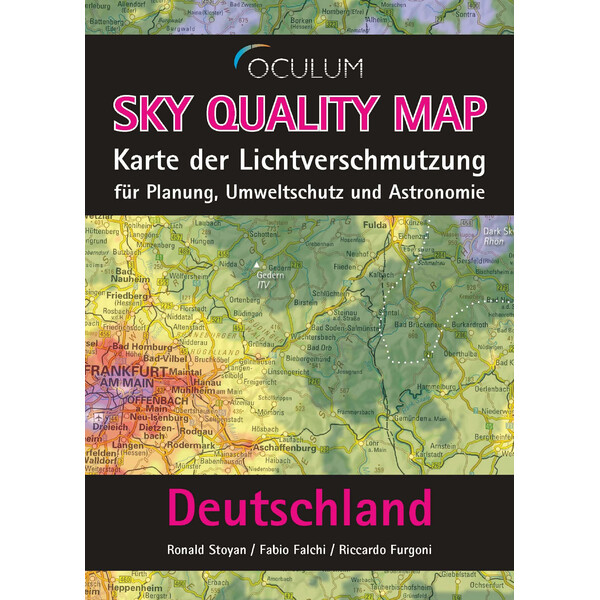 Oculum Verlag Kaart Sky Quality Map Deutschland