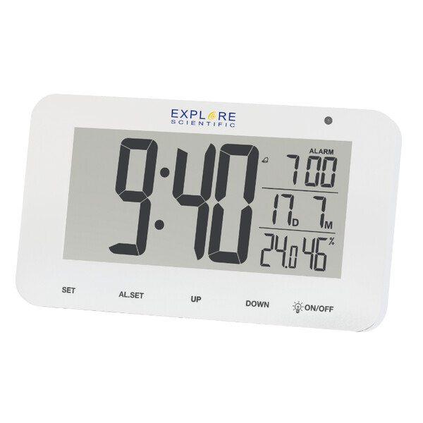 Weerstation Radio alarm clock with atmospheric humidity and temperature display