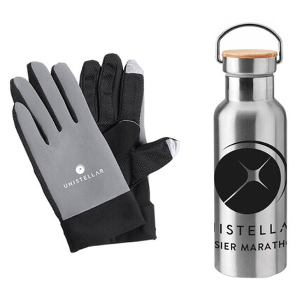 Unistellar Thermosfles en handschoenen Messier Marathon