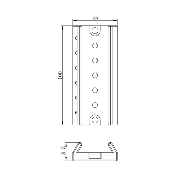 Omegon zoeker montagerail voor 72/400 Vijfling APO