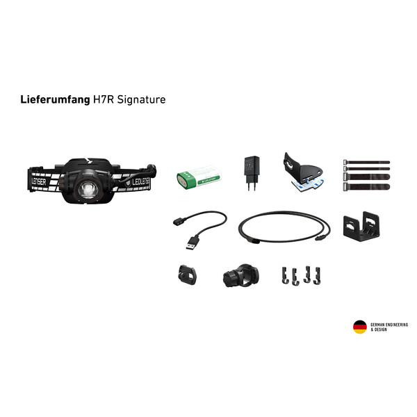 LED LENSER Hoofdlamp H7R-handtekening