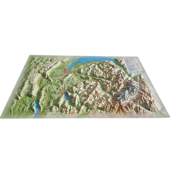 3Dmap Regionale kaart Haute Savoie Version été