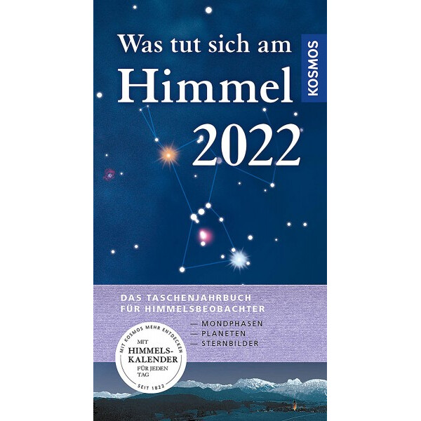 Kosmos Verlag Jaarboek Was tut sich am Himmel 2022