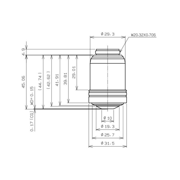 Evident Olympus Objectief UPLXAPO60XO, 60x, plan, apochro