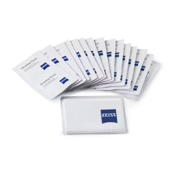 ZEISS 20x vochtige doekjes + microvezeldoek 18x18 cm