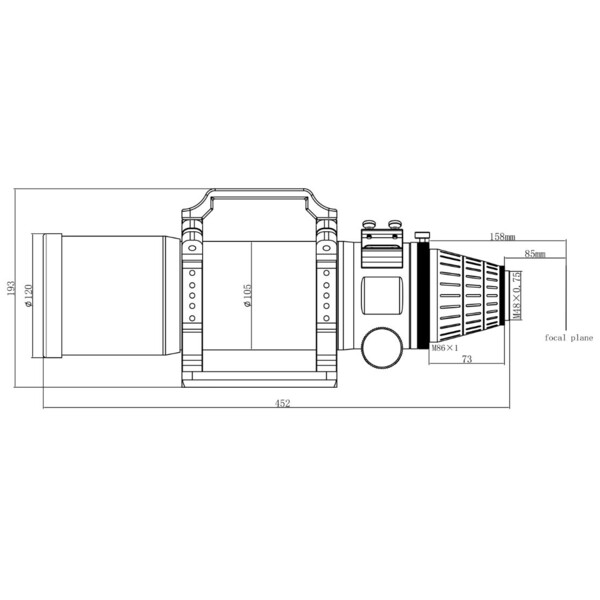 Askar Apochromatische refractor Pro APO AP 90/500 Quintuplet OTA