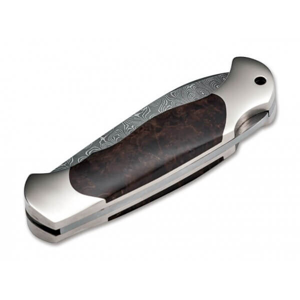 Böker Messen Scout Speerpunt Berken Damascus