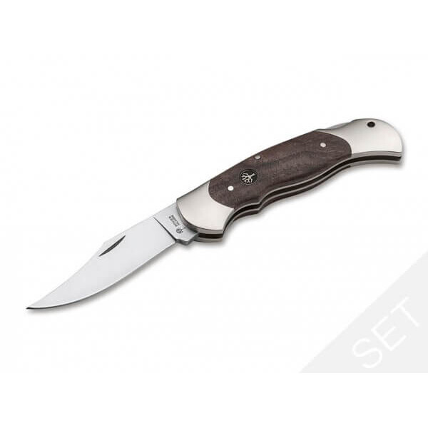 Böker Messen Optima walnootset II