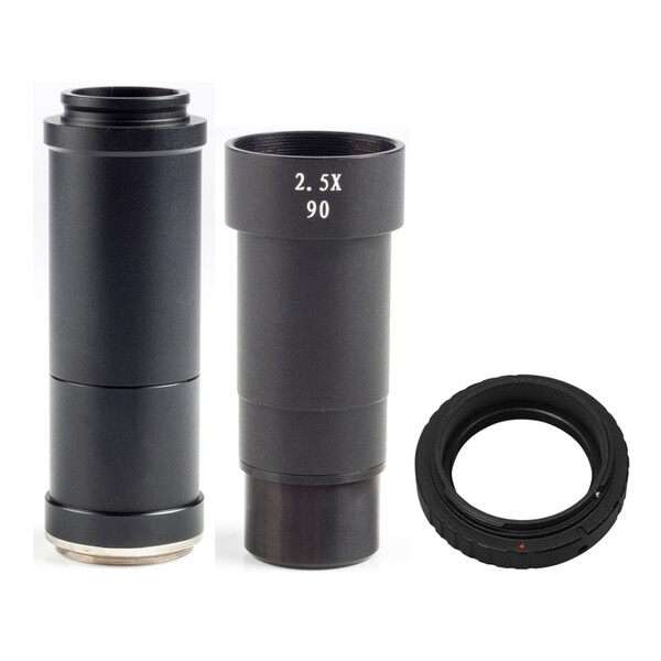 Motic Camera adapter Set 2,5x f. SLR, APS-C Sensor mit T2 Ring für Canon