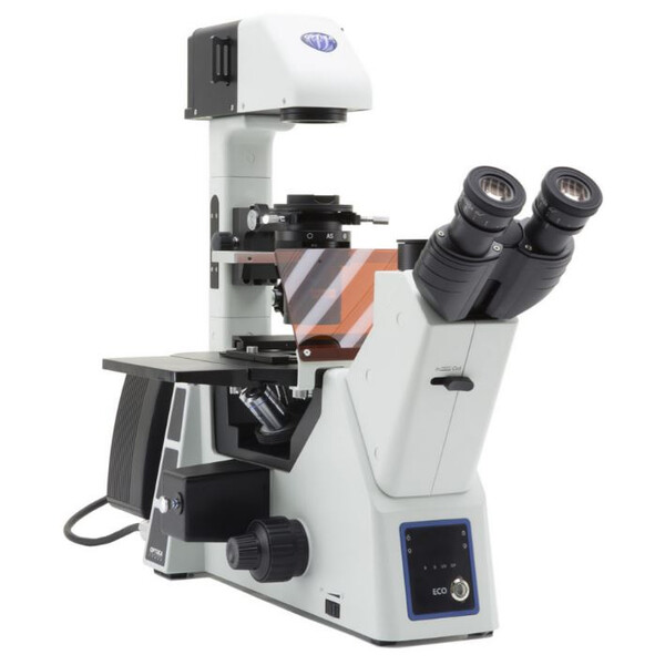 Optika Omgekeerde microscoop IM-5FLD, FL, trino, invers, 10x24mm, AL/DL, LED 5W, 8W w.o. objectieven