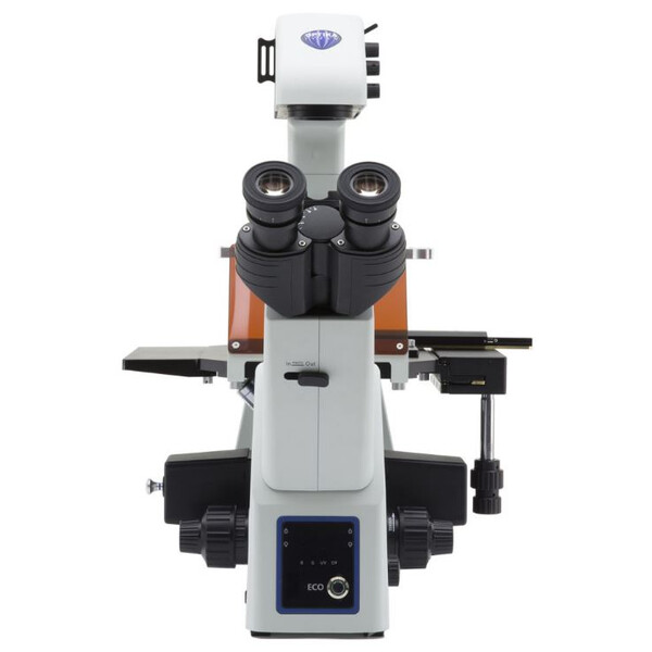 Optika Omgekeerde microscoop IM-5FLD, FL, trino, invers, 10x24mm, AL/DL, LED 5W, 8W w.o. objectieven