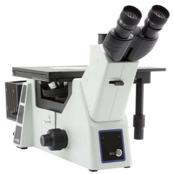 Optika Omgekeerde microscoop IM-5MET, MET trino, invers, 10x24mm, AL, Halogen, 12V/100W w.o. objectieven