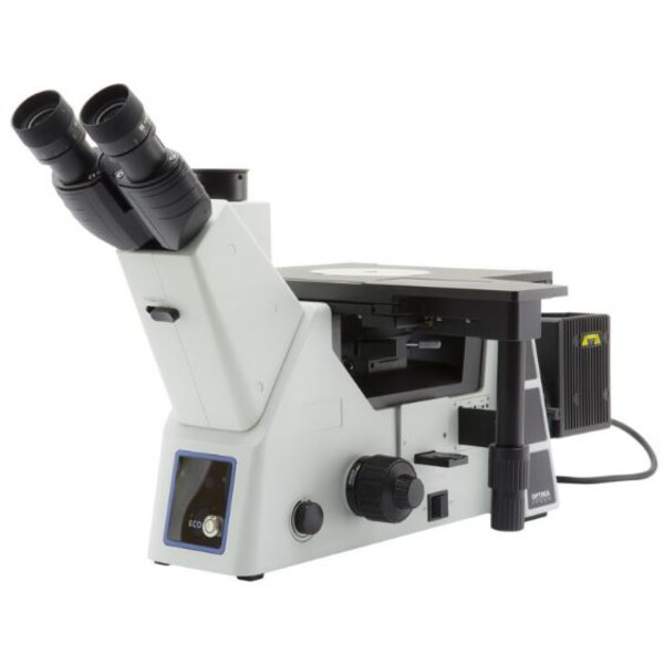 Optika Omgekeerde microscoop IM-5MET, MET trino, invers, 10x24mm, AL, Halogen, 12V/100W w.o. objectieven
