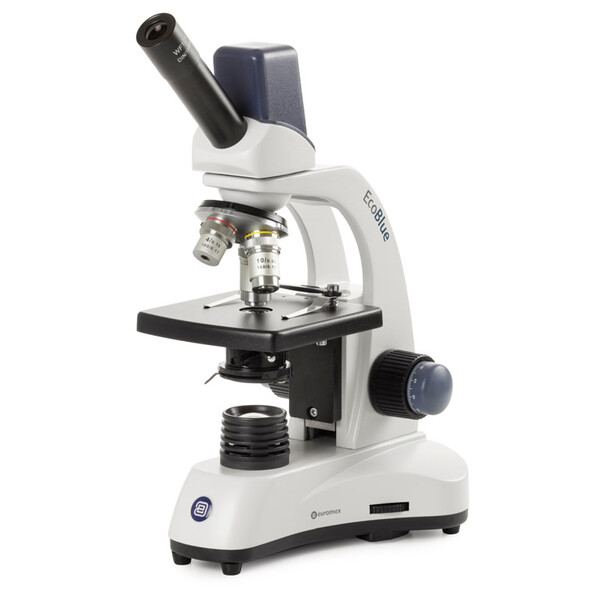 Euromex Microscoop EcoBlue EC.1005, mono, Digitaal, 5MP, achro. 40x, 100x, 400x, LED