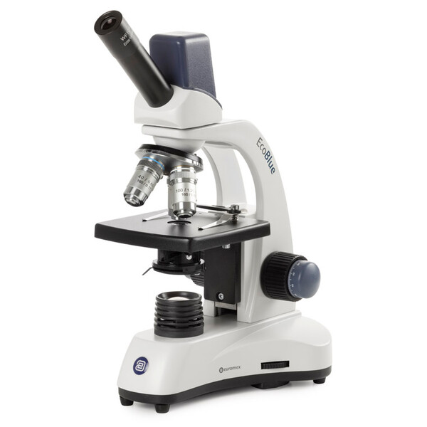 Euromex Microscoop EcoBlue EC.1105, mono, Digitaal, 5MP, achro. 40x, 100x, 400x 1000x, LED