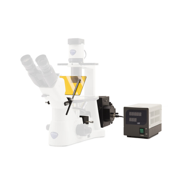 Optika Fluorescentie-eenheid M-797 voor IM-3, HBO 100W, B & G filterset, filterhouder met 2 posities