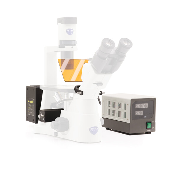 Optika Fluorescentie-eenheid M-798 voor IM-3, HBO 100W, B & G filterset, filterhouder met 4 posities