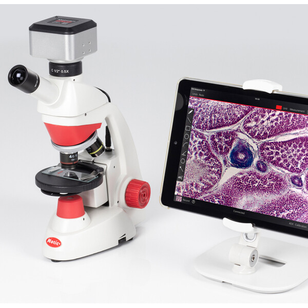 Motic Microscoop Mikroskop RED50X Plus, mono, digital, 40x- 400x, 4MP