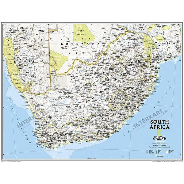 National Geographic Kaart Zuid-Afrika (77 x 66 cm)