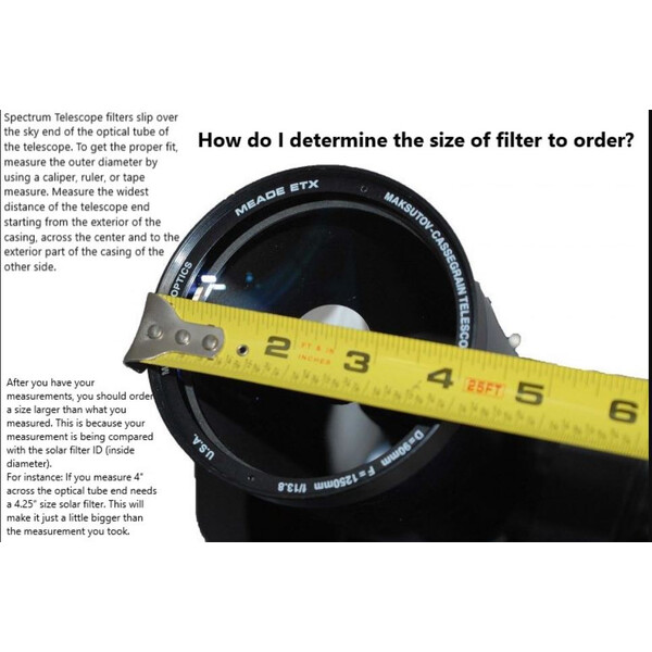 Spectrum Telescope Filters Glass Solar 70mm