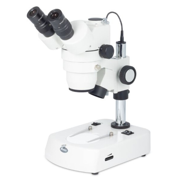 Motic Stereo zoom microscoop SMZ143-N2LED, trino, 10x/20, Al/Dl, 3W LED