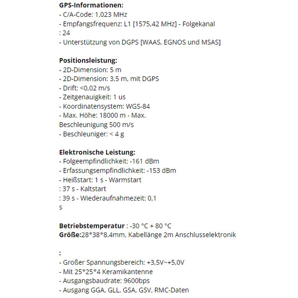 Pierro Astro Kabel USB GPS module voor PC en Mac