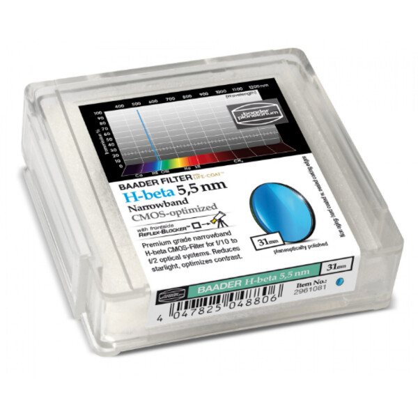 Baader Filters H-Beta CMOS Narrowband 31mm