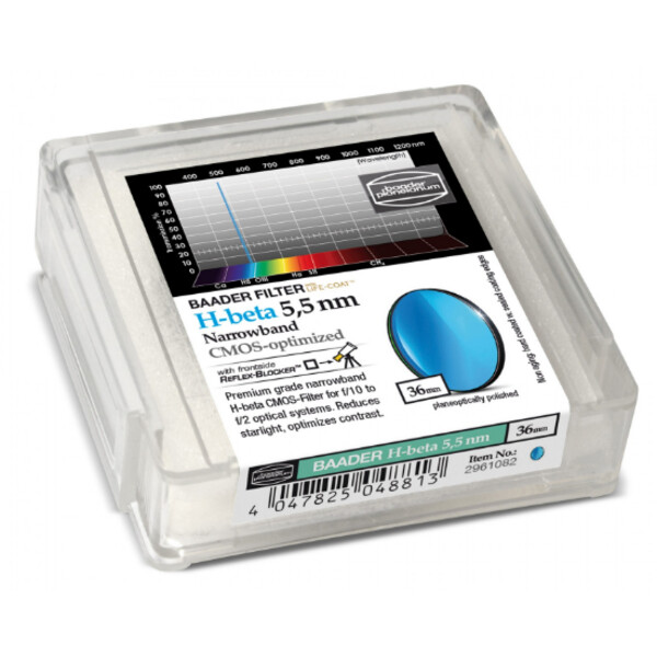 Baader Filters H-Beta CMOS Narrowband 36mm