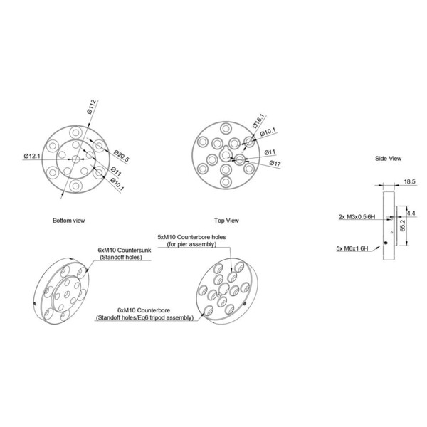 PegasusAstro Universele Statief adapter voor NYX-101