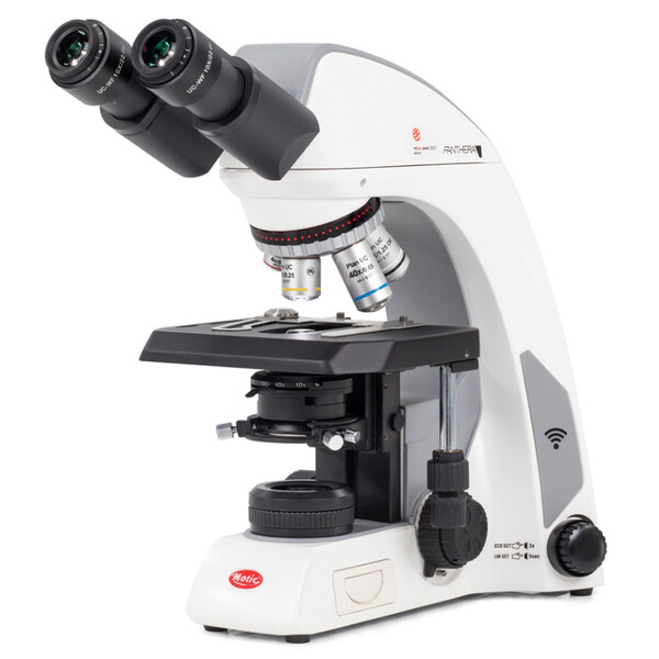 Motic Microscoop Panthera cloud, bino, Digitaal, Digitaal, Plan, Achro, 40x-1000x, 10x/22mm, Halogeen/LED, HDMI, 8MP