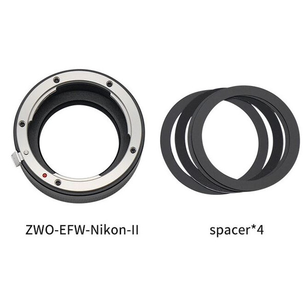 DSLR-Lens adapters Nikon / EFW 36mm & EFW 1,25"