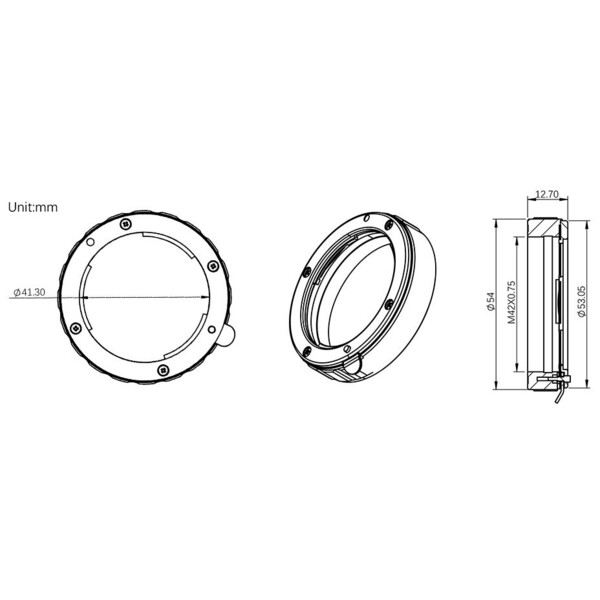 ZWO DSLR-Lens adapters T2 / Micro Four Thirds