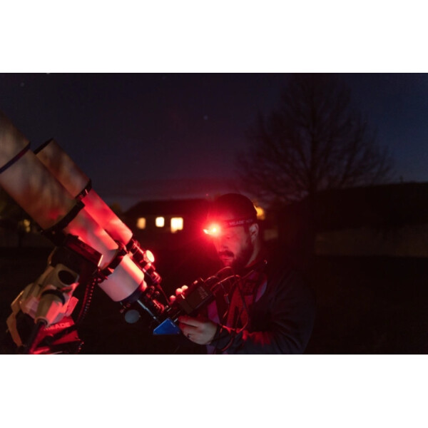Meade Hoofdlamp (wit en rood)