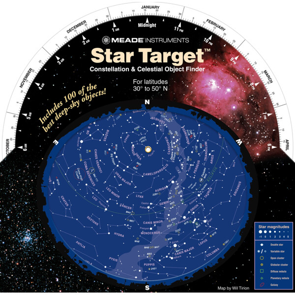 Meade Sterrenkaart planisfeer