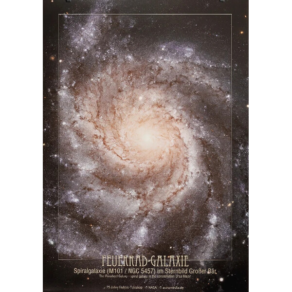 AstroMedia Poster Het vuurwielsterrenstelsel