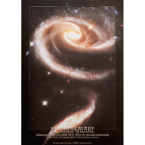 AstroMedia Poster Rozenstelsel Arp 273
