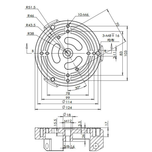 iOptron Statief CF 40mm